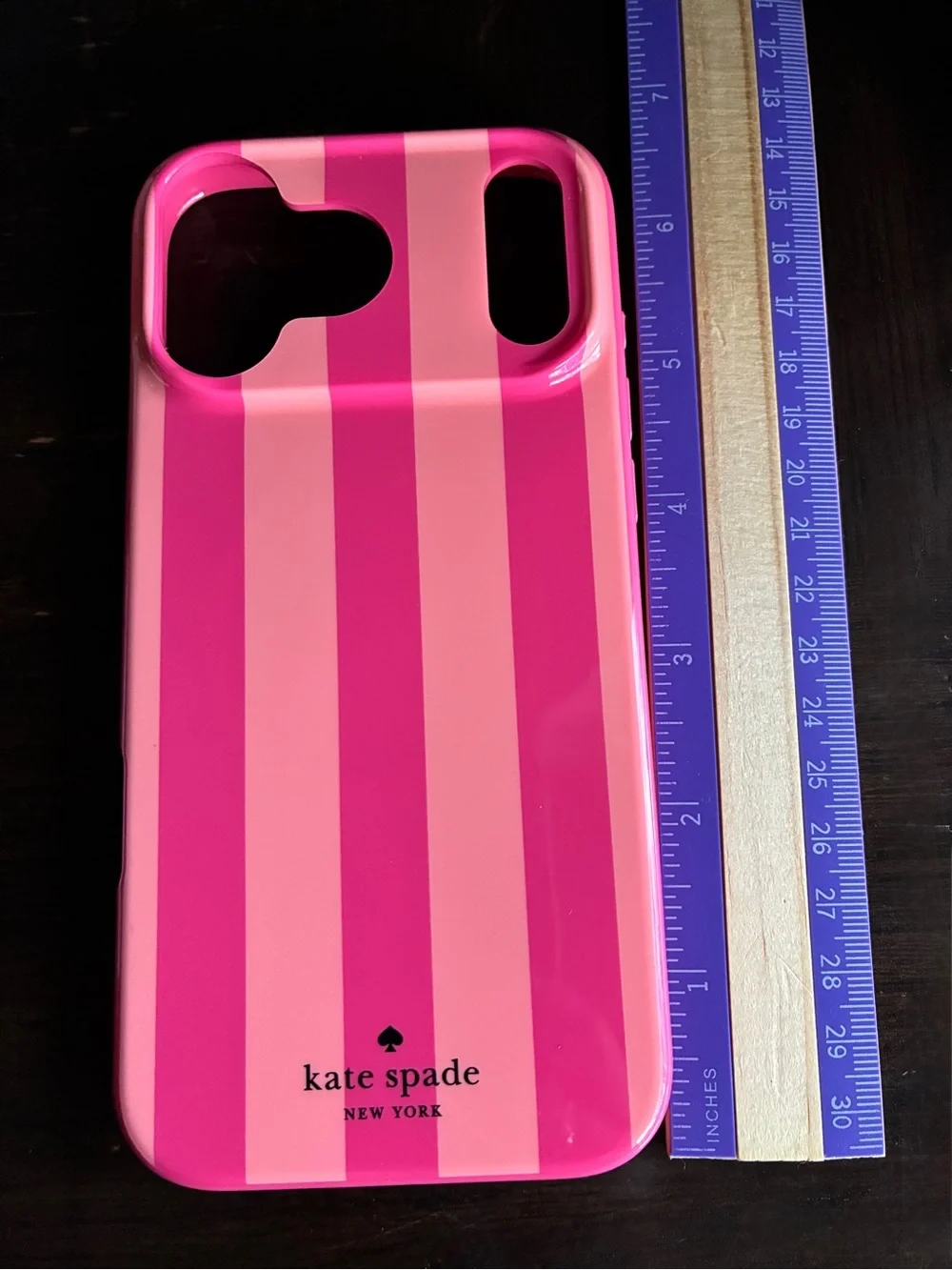 kate spade Pink Stripe Protective iPhone 17 Pro Max Case